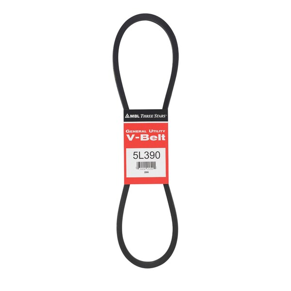 Mbl Mitsuboshi FHP General Utility V-Belt 0.63 in. W X 39 in. L For Fractional Horsepower Motors 5L390A - main